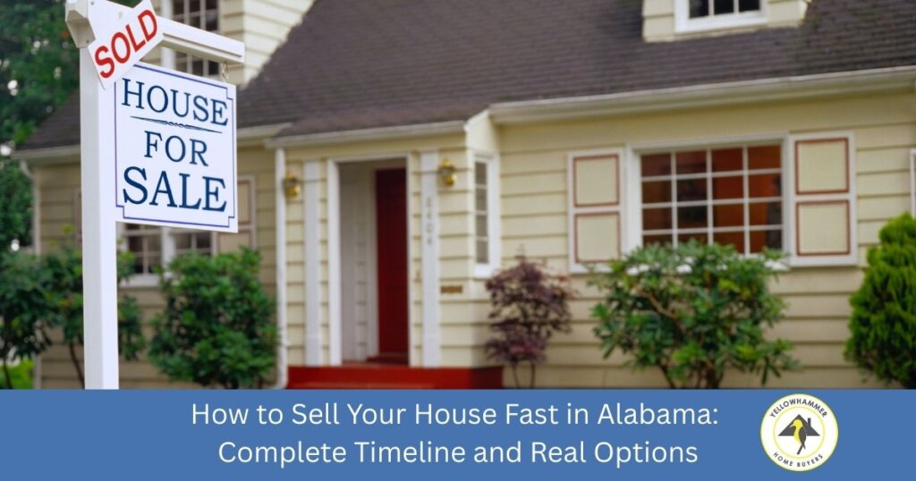 Alabama homeowner selling house fast with quick closing timeline