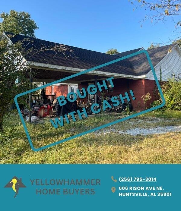 home purchased fast for cash in Albertville, Alabama by Yellowhammer Home Buyers