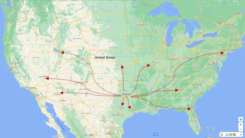 Map of Relocating and need to sell my house in Dallas