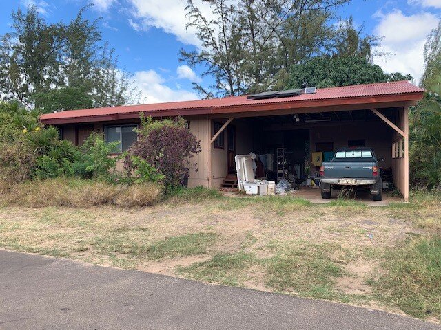 This is a house in Kekaha, Kauai we recently bought for all cash