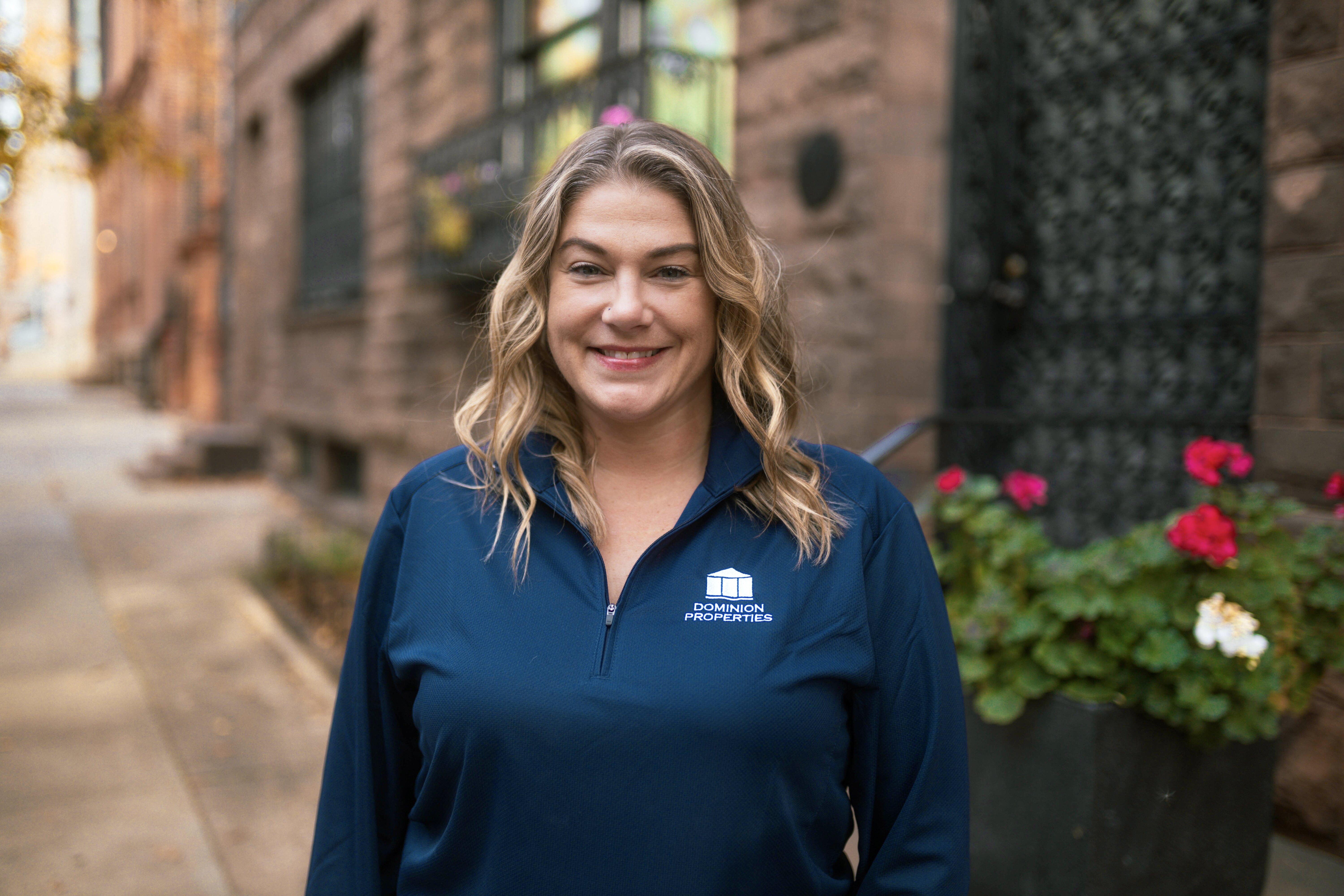 Victoria Robinson pictured in Baltimore at the Dominion Properties office.