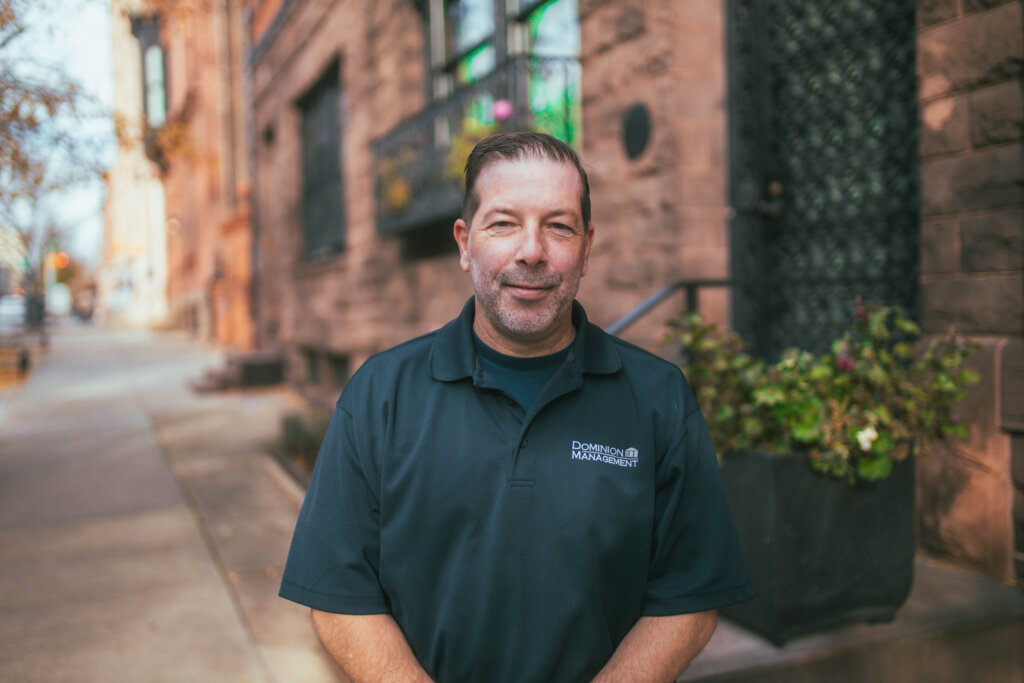 Craig Cuocci pictured in Baltimore at the Dominion Properties office.