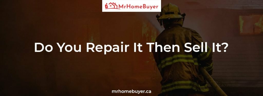fire damaged house for sale