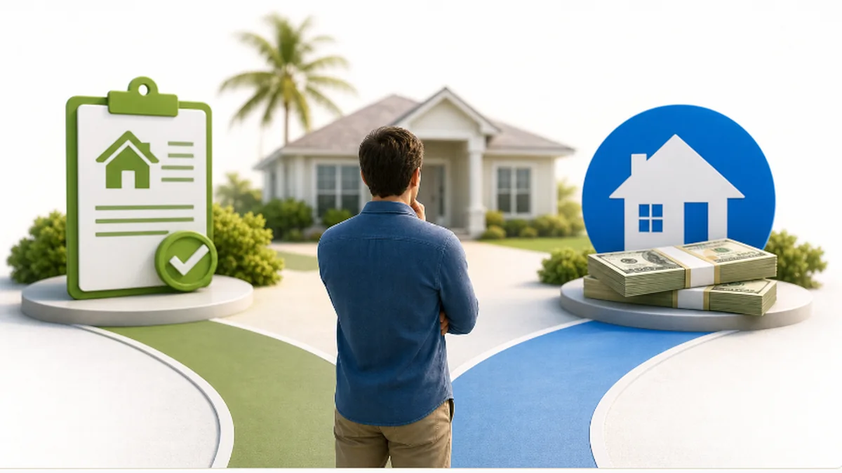 Jacksonville homeowner compares a direct cash sale with loan modification paperwork