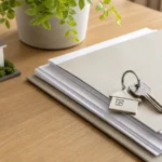 House keys on mortgage documents for a deed in lieu