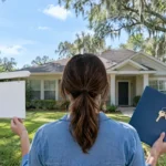 Clay County homeowner discussing an as-is house sale with a local buyer