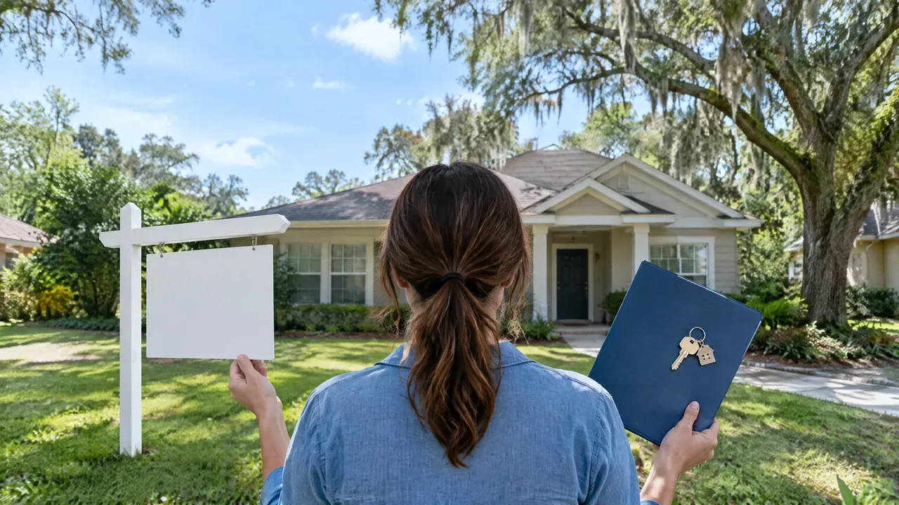 Clay County homeowner discussing an as-is house sale with a local buyer