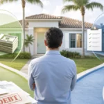 Florida homeowner comparing a direct cash sale with a traditional home listing to pay debt