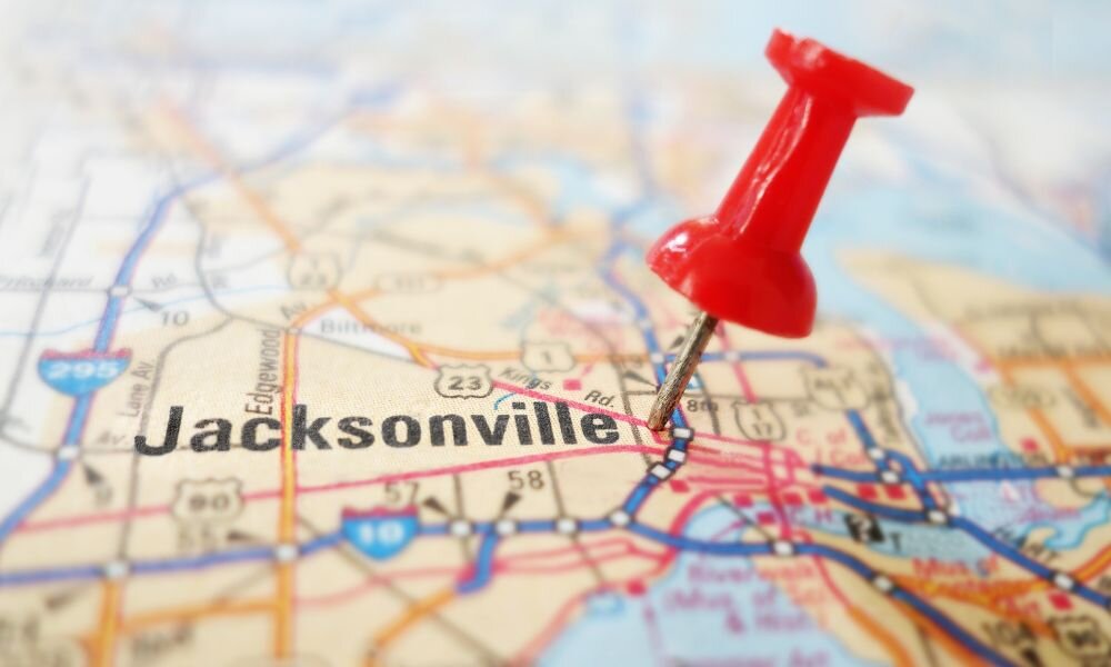 Jacksonville map pin
