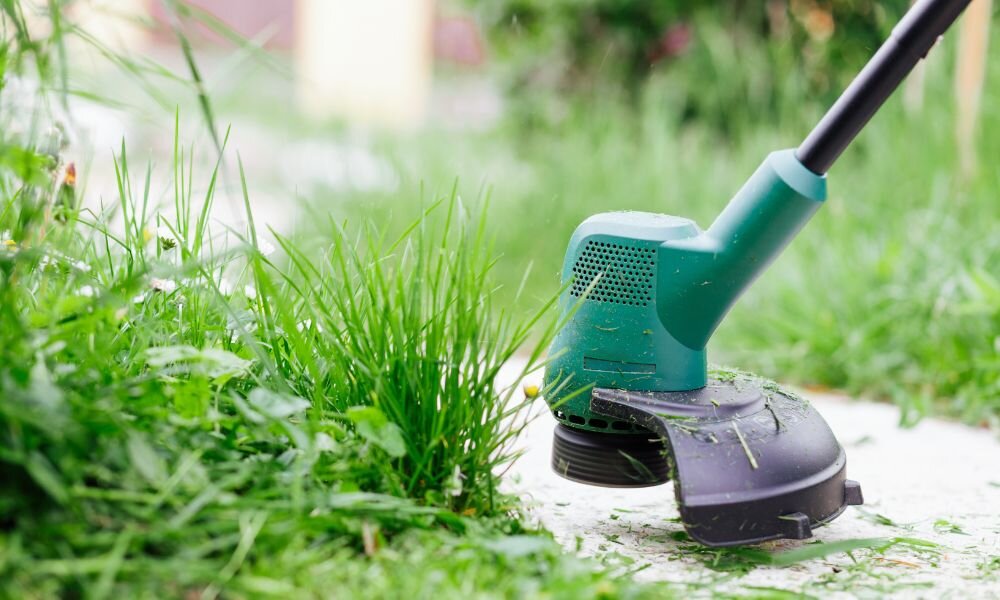 Cutting grass