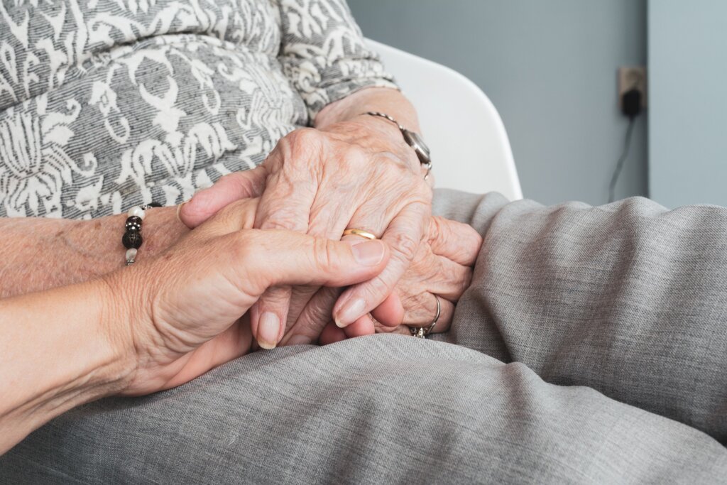 Taking someone's hand in Probate
