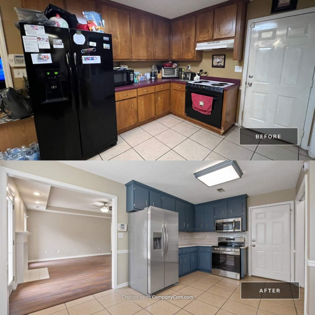 New Market, AL cash sale before and after.