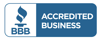 BBB A+ Accredited Business logo that links to BBB page for validation of accreditation. 