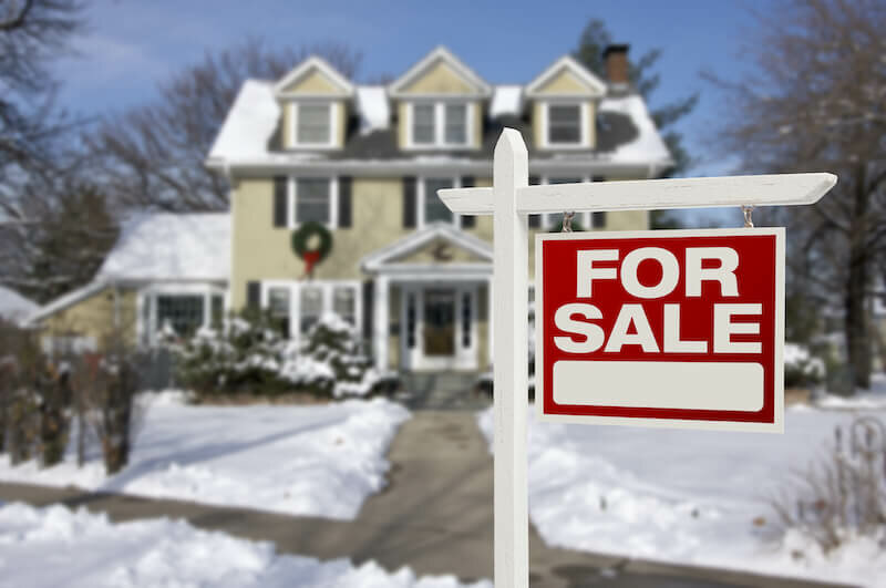 house for sale in winter