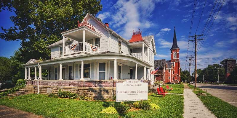 The Tillman House museum in Brookfield, Missouri
