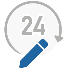 24 hours icon