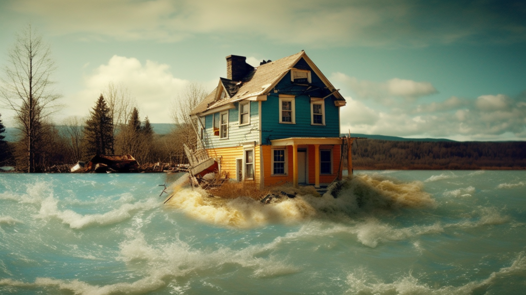 House facing foreclosure and strong headwinds. Turbulent times