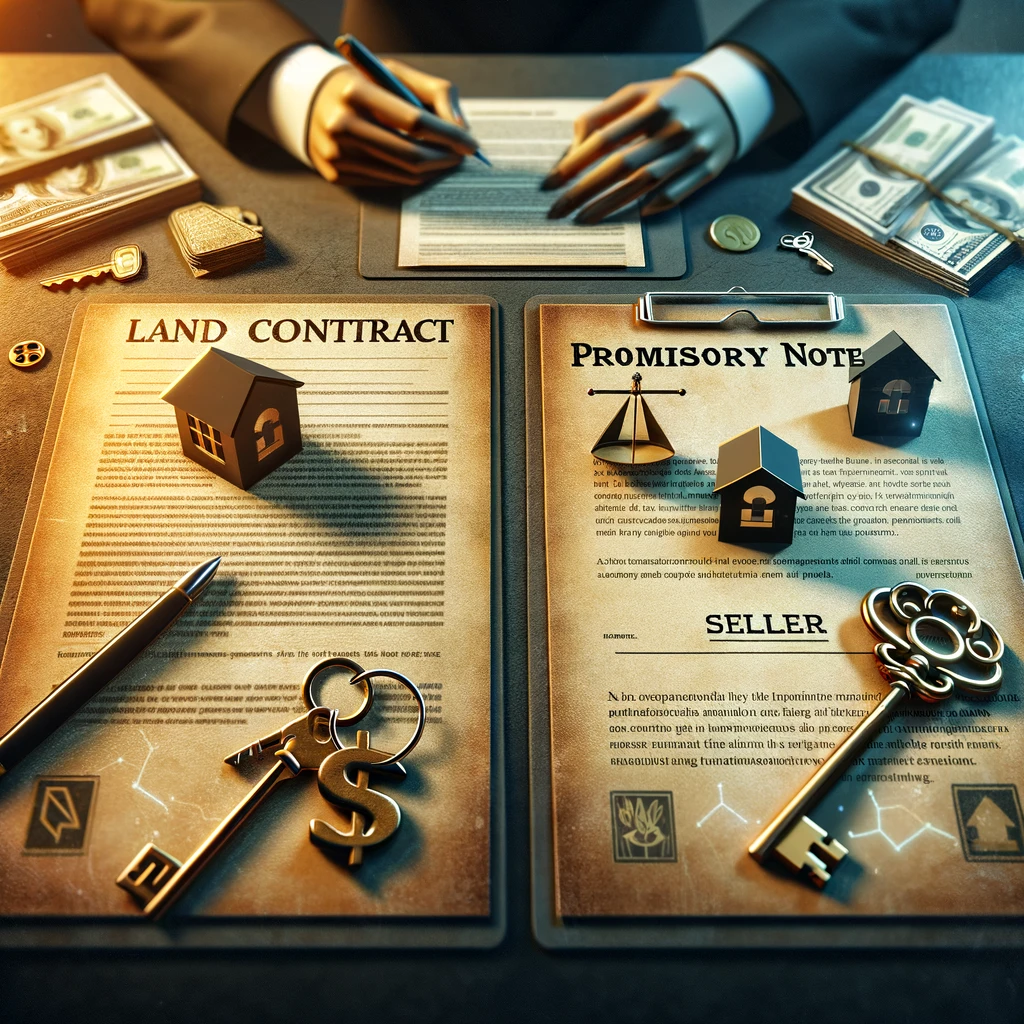 Comparison between land contract and promissory note in seller financing