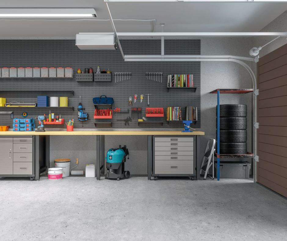 finished garage