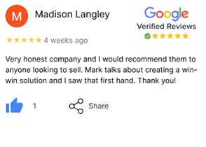 Five-Star-Review-Helpful-Positive-Best-Texas-House-Buyers-Dallas Image of a 5-star review describing Best Texas House Buyers as a positive, helpful, and quick solution for Dallas homeowners seeking a hassle-free cash sale