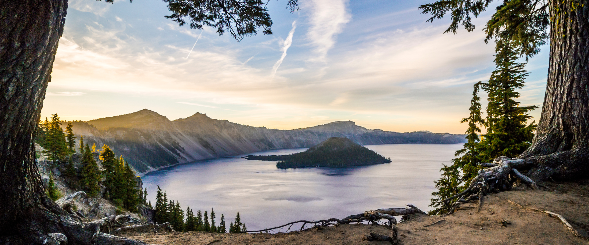 Crater Lake at Sunset