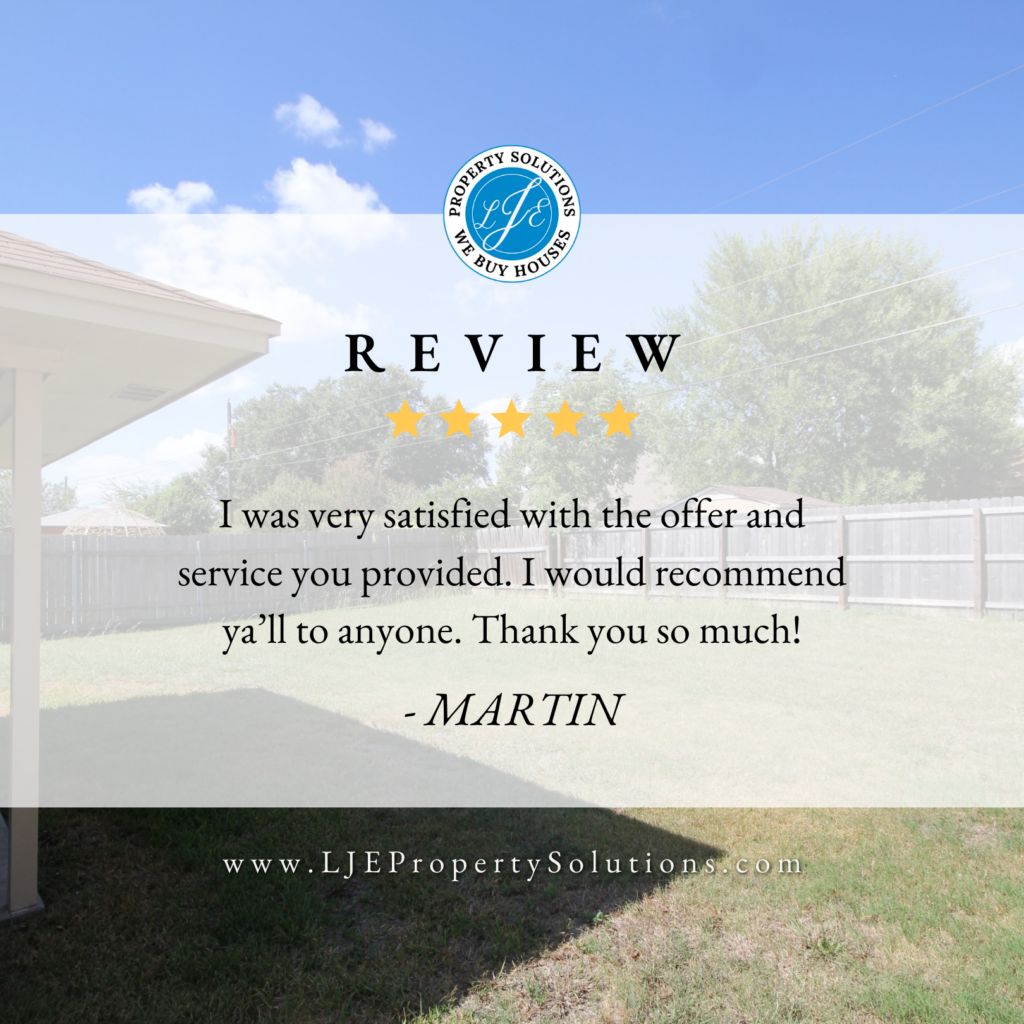 Another 5 Star Experience - We Buy Houses in Texas.