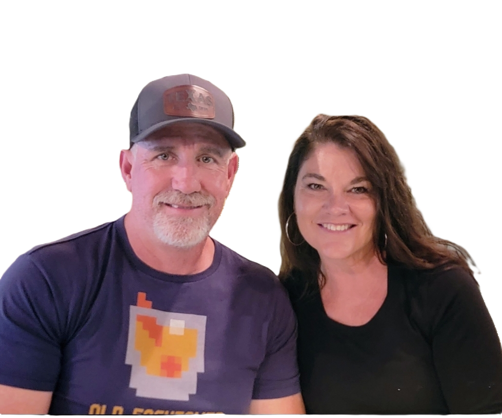 Mark and Lisa, owners of LJE Property Solutions. We buy houses in Texas