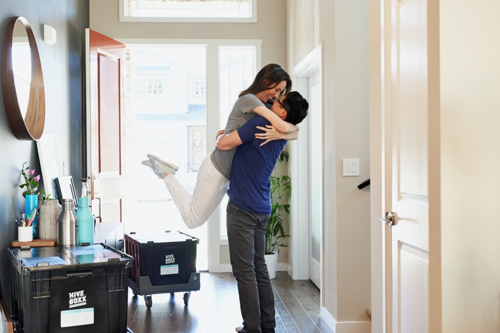 A happy couple that’s good at coping with second thoughts after listing your home