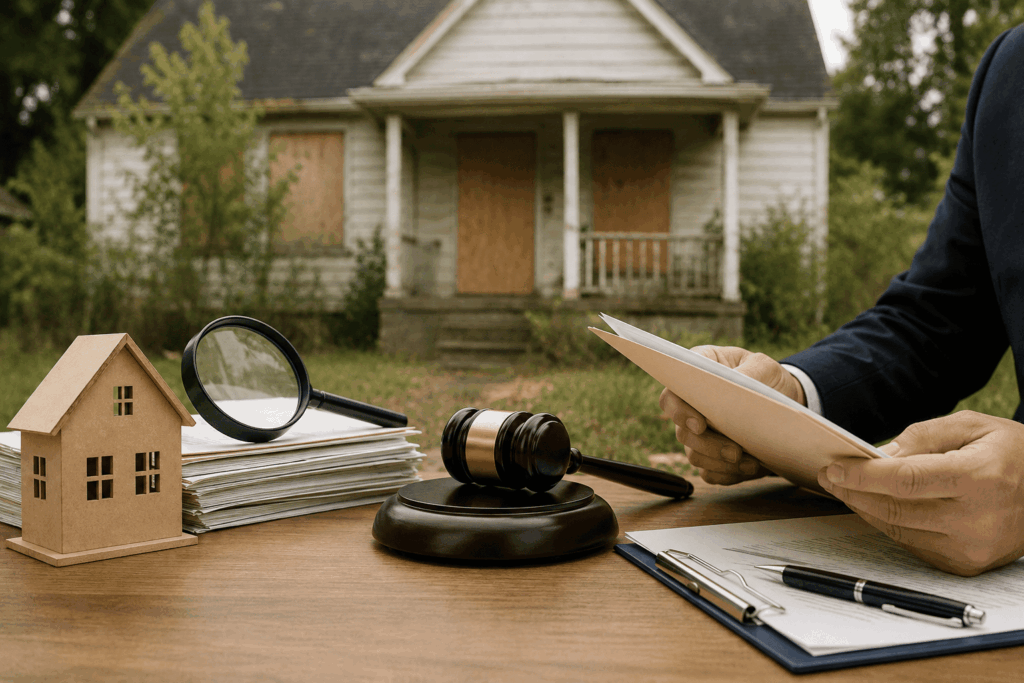 A symbolic Legal review of a vacant property.