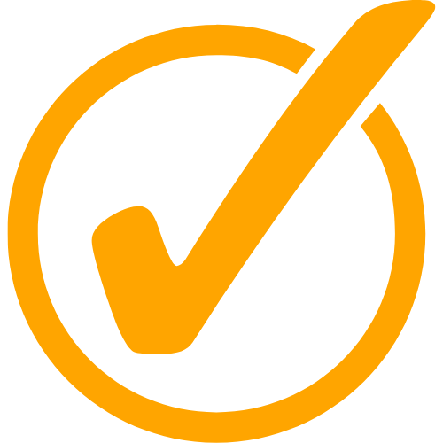 yellow check mark