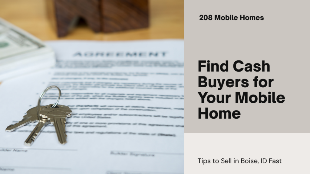 Find a Cash Buyer for Your Mobile Home in Boise