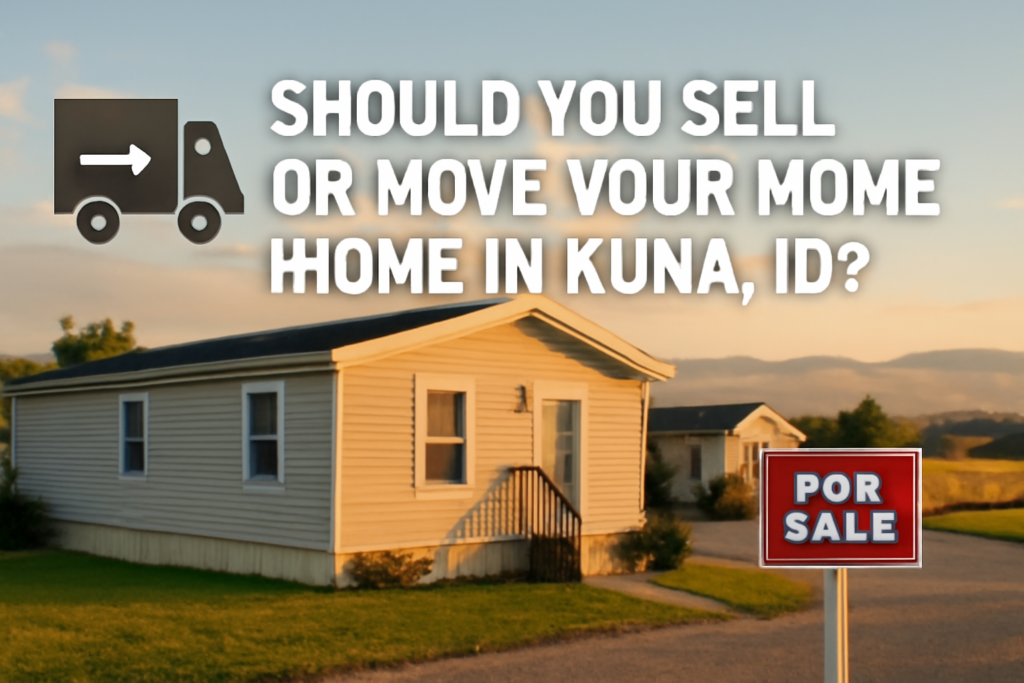 Sell Your Mobile Home or Move It in Kuna ID?