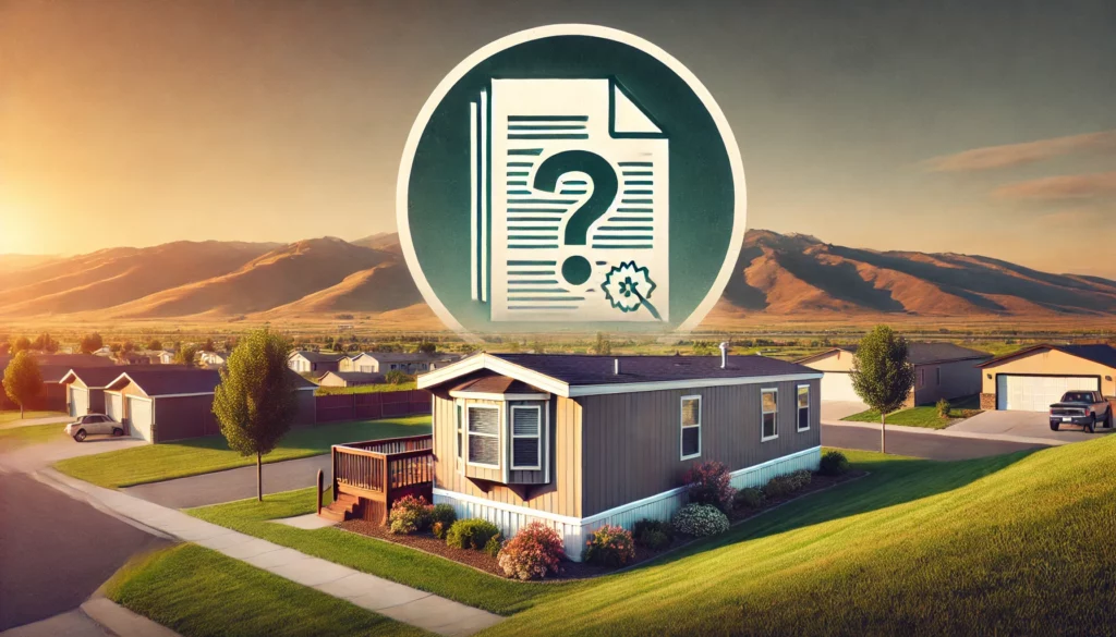 sell your mobile home quickly without the title