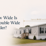 How wide is a double wide trailer