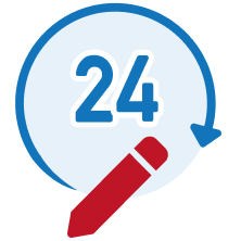 24 hours icon