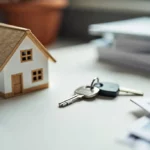 House with keys beside it