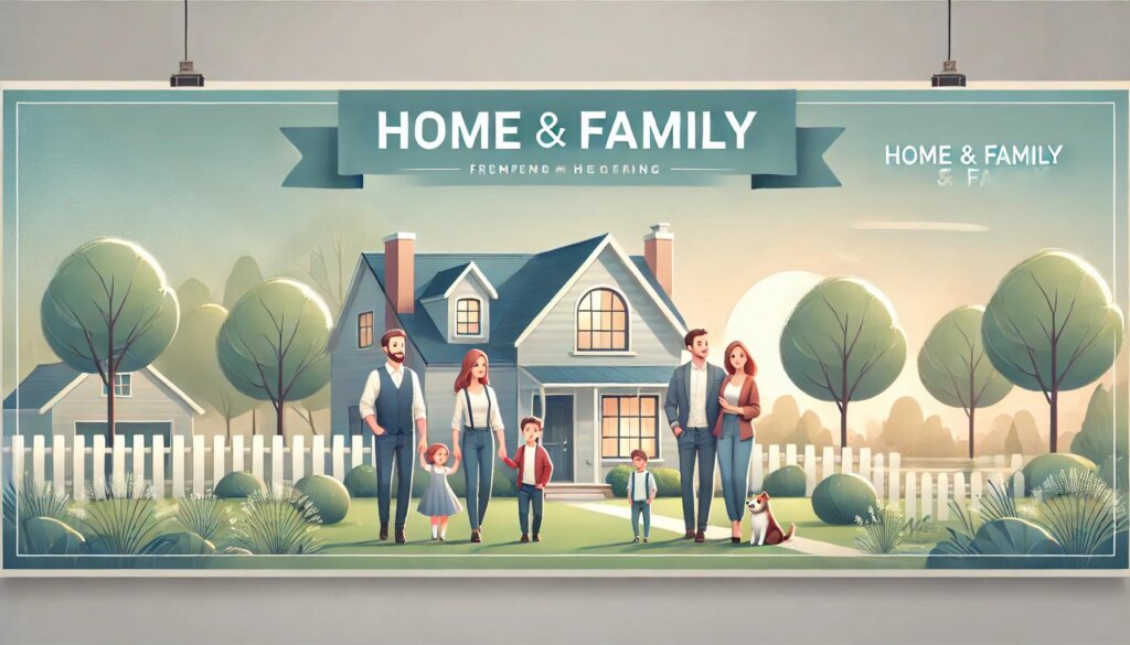 A_banner_featuring_a_house_and_family_in_a_peaceful_setting_probate_sale_oregon