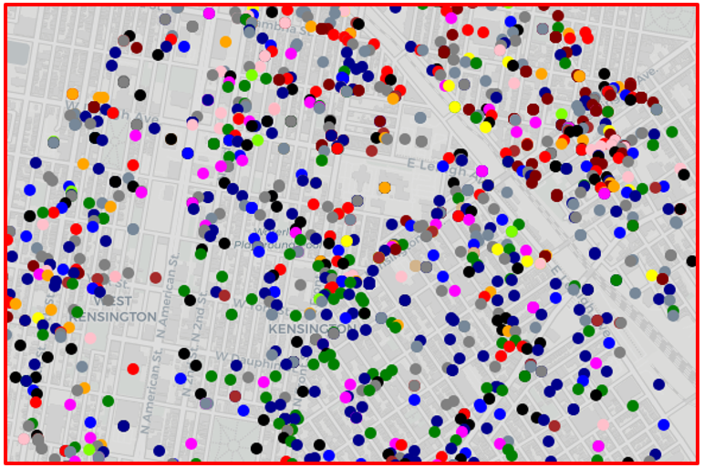 kensington philadelphia crime map
