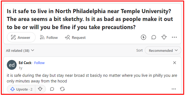 north philadelphia dangerous