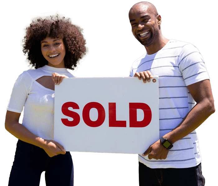 sold happy couple