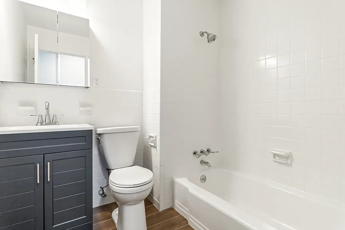 After: Renovated bathroom in Buechel home, Louisville KY