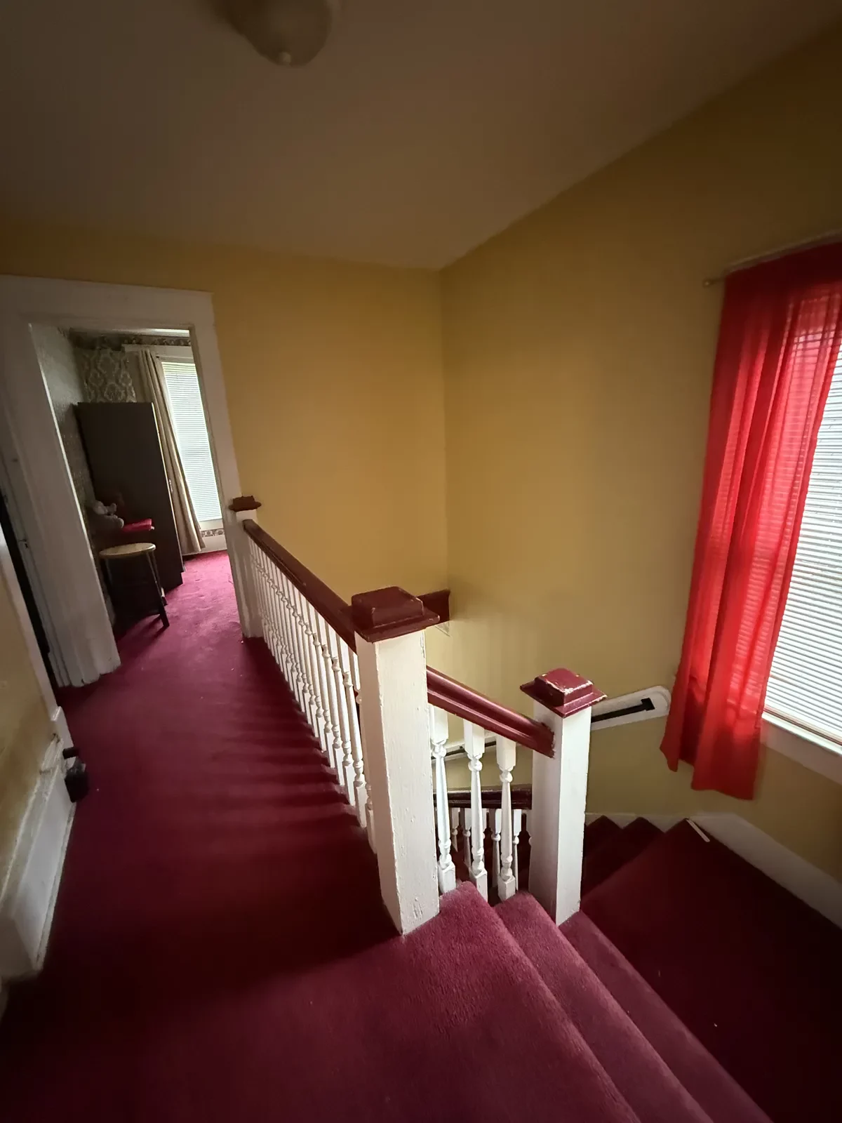 Before: Upstairs hallway in Shelby Park home, Louisville KY