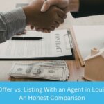 Louisville homeowner comparing cash offer versus traditional listing options at desk
