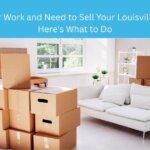 Louisville homeowner packing boxes preparing to relocate for a new job