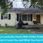 Aging HVAC unit outside a Louisville Kentucky home in need of replacement