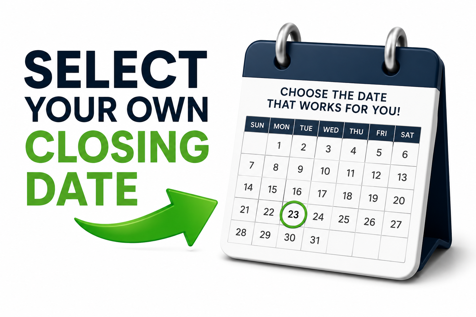 close on the date you choose Tampa with PropEasy
