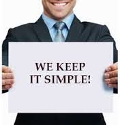 We keep it simple sign and guy