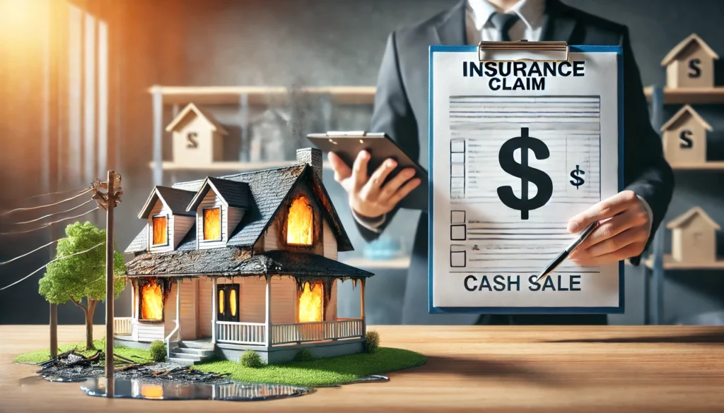 Navigating Insurance Claims While Selling Your Home for Cash After Fire or Flood Damage