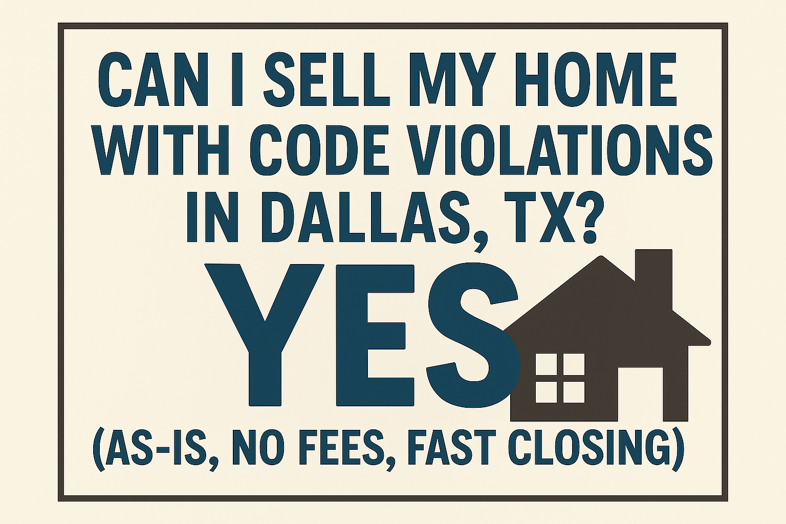 Sell Your Home with Code Violations in Dallas, TX