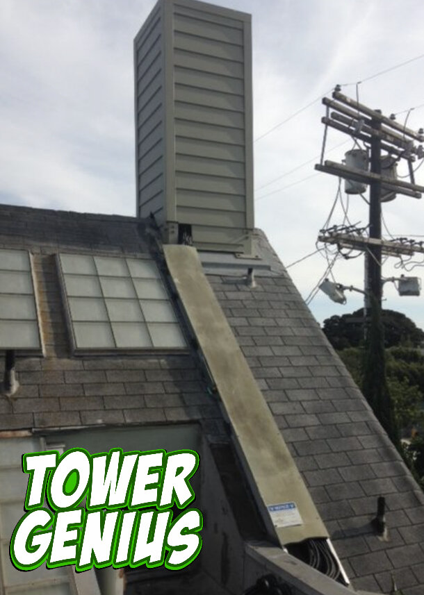 Rooftop fake chimney cell site